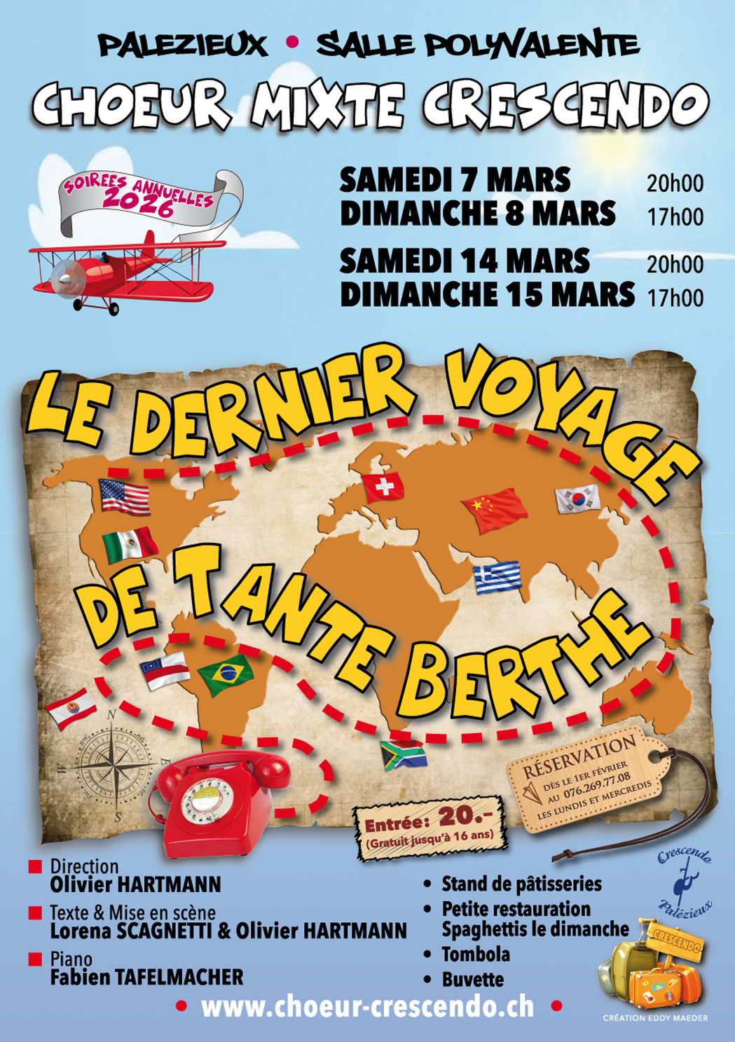 Affiche du spectacle Le voyage de Tante Berthe