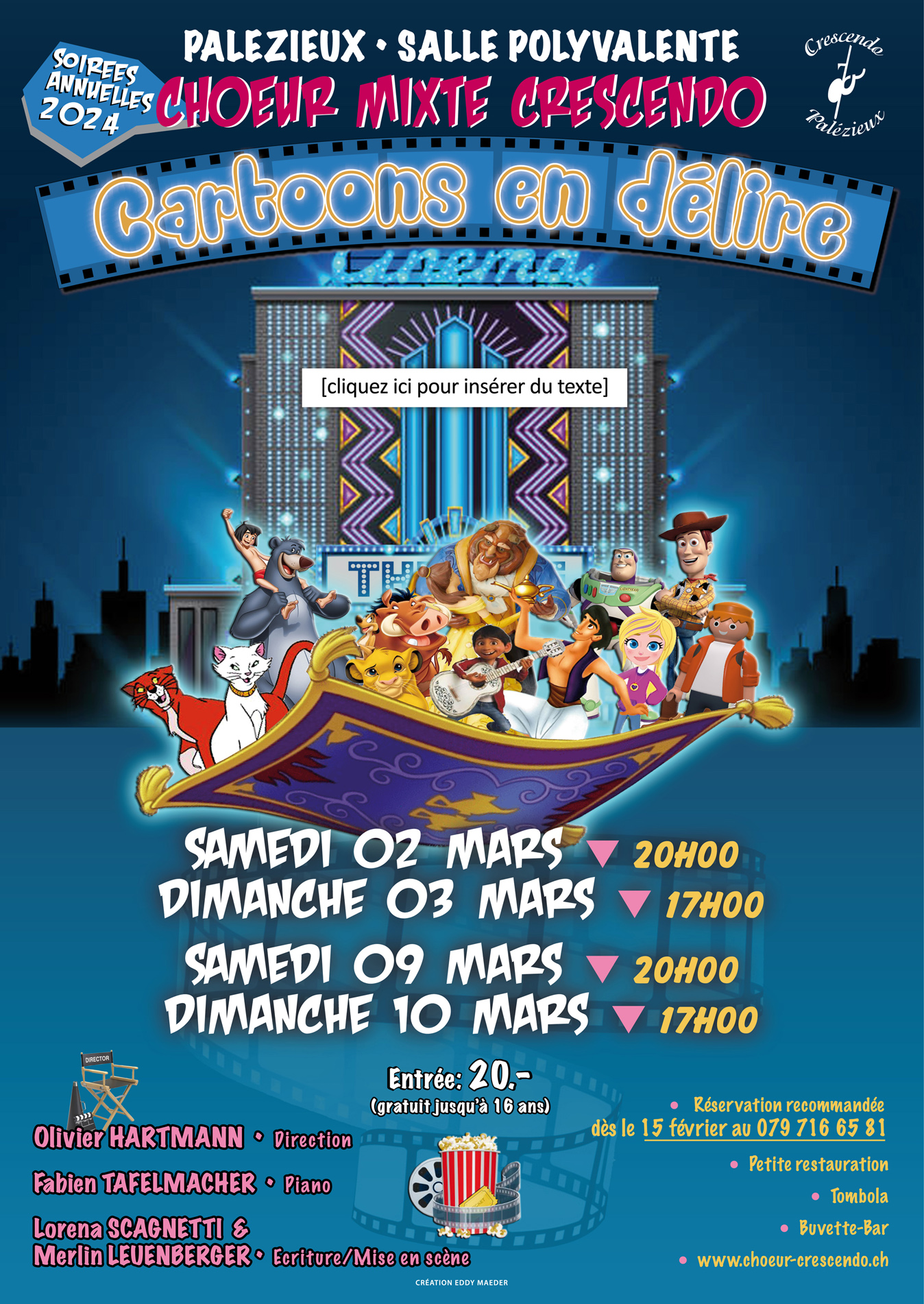 Affiche spectacle Crescendo 2024 Affiche 2024