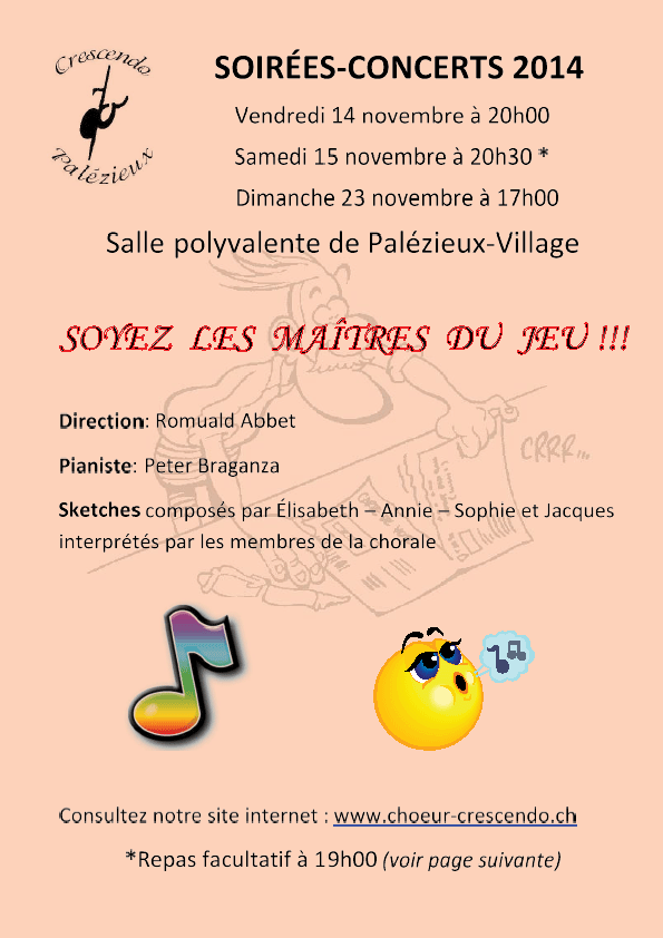 Affiche spectacle Crescendo 2014 Affiche 2014