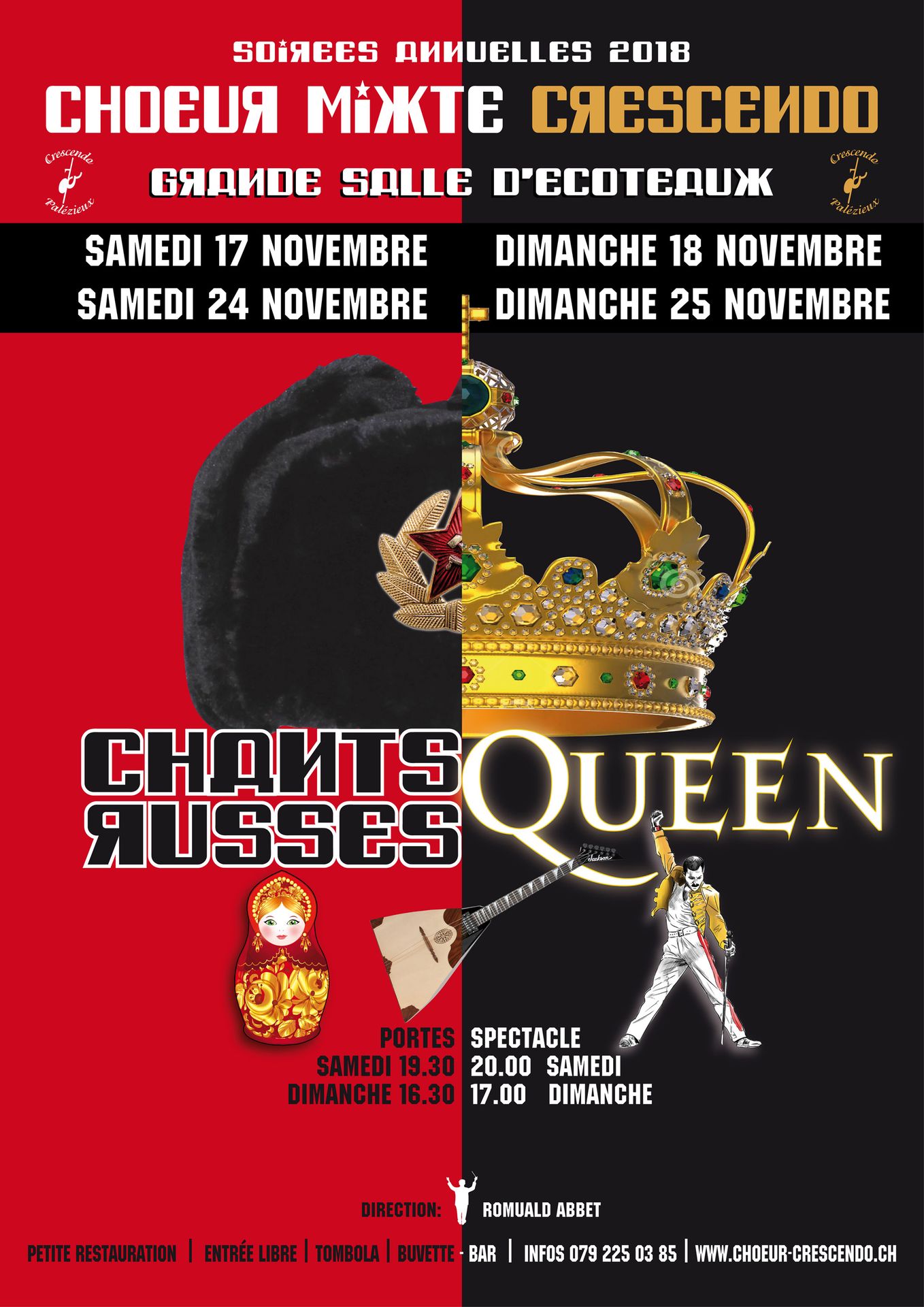 Affiche spectacle Crescendo 2018 Affiche 2018