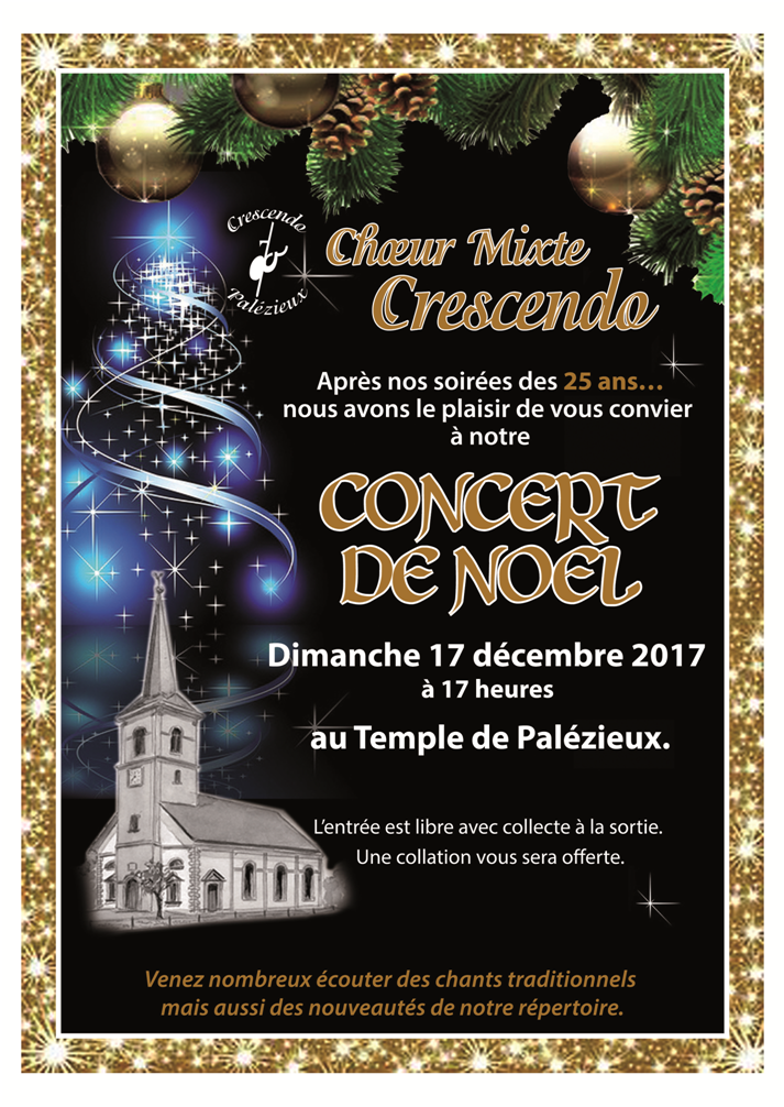 Concert de Noël chœur mixte crescendo 2017