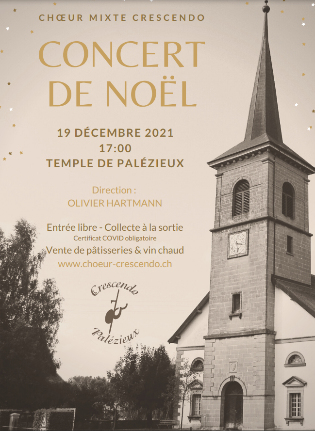Concert de Noël chœur mixte crescendo 2021