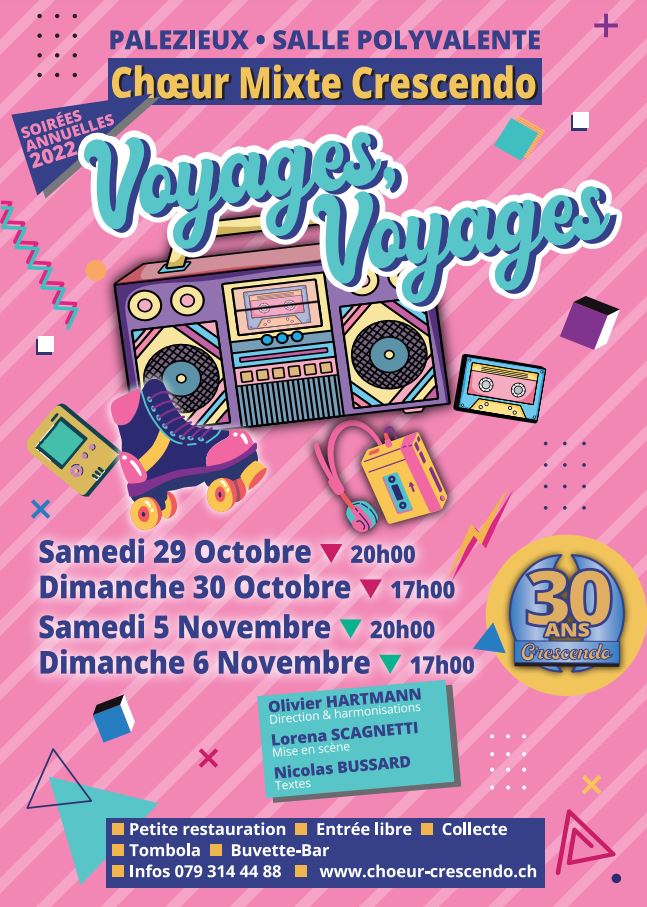 Affiche spectacle Crescendo 2022 Affiche 2022