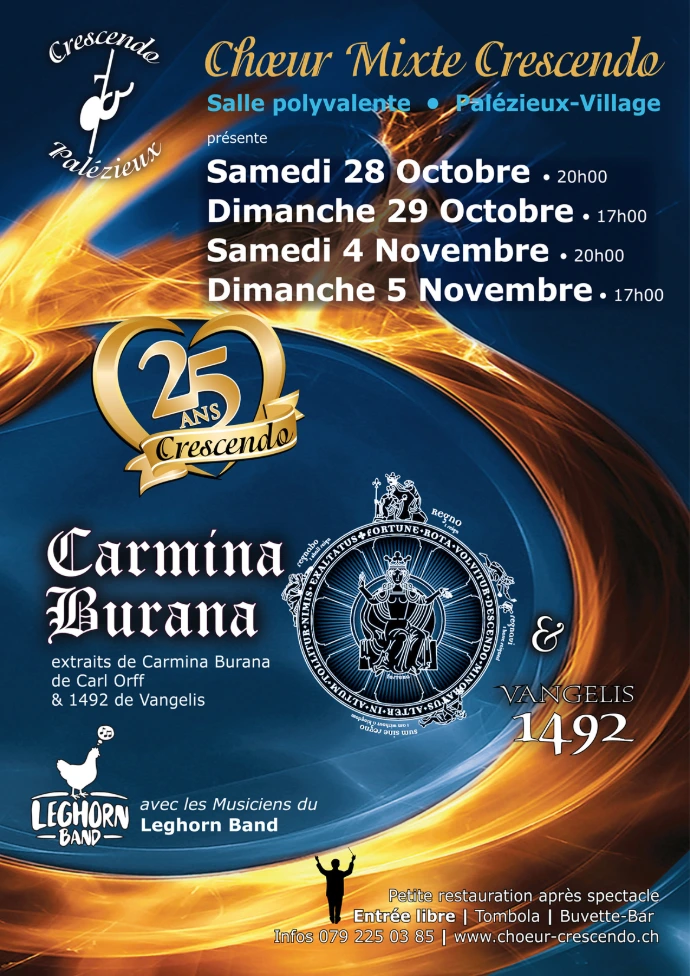 Affiche soectacle Crescendo 25 ans